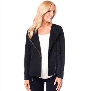 Motherhood Maternity Size Large Knit Moto Jacket